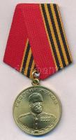 Oroszország 1994. Zsukov Érem sárgaréz kitüntetés mellszalaggal T:1- Russia 1994. Medal of Zhukov brass decoration with ribbon C:AU