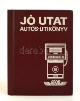Gyökér-Tar: Jó utat autóskönyv. Bp., 1971, ÁFOR Ásványolajforgalmi Vállalat. Kiadói egészvászon kötésben, tollal írt bejegyzésekkel.