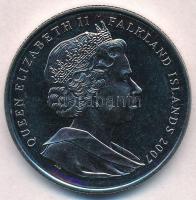 Falkland szigetek 2007. 1C Cu-Ni "A Falkland szigeteki halászat 20. évfordulója" T:1-
Fal...