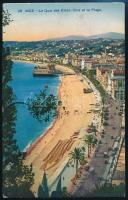 1934 Berkessy Elemér (1905-1993) labdarúgó üdvözlő sorai és aláírása Antibes-ről Haán Pál állami szí...