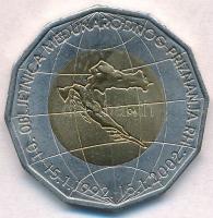Horvátország 2002. 25K sárgaréz-Cu-Ni "A nemzetközi elismerés 10. évfordulója" T:1-,2 Croatia 2002. 25 Kuna Brass-Cu-Ni "10th Anniversary of International Recognition" C:AU,XF Krause KM#66
