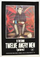 1991 Prága, V. Tresnak: Twelve angry men kiállítás plakát, 57x40 cm
