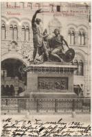Moscow, Moscou; Monument du bourgeois Minine et du prince Pojarsky (EK)