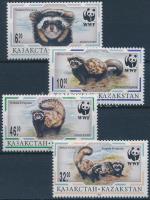 WWF Marbled polecat set + set on 4 FDC-s WWF: Tigrisgörény sor + sor 4 FDC-n