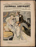 1902 Journal Amusant, journal humoristique Nr. 180 - francia nyelvű vicclap, illusztrációkkal, 16p / French humor magazine