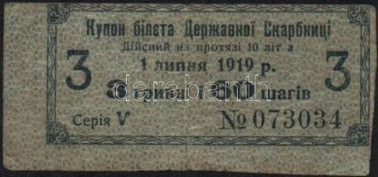 Ukrajna 1918. 3Gr 60sagív T:II