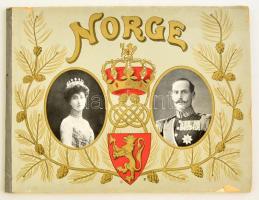 1912 Norvégiát bemutató képes album, sok képpel