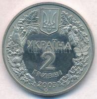 Ukrajna 2001. 2H Cu-Ni-Zn "Európai bölény" T:1 
Ukraine 2001. 2 Hryvni "European Bis...