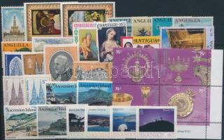Religioon 5 set + 12 stamps, Vallás motívum 5 klf sor + 12 klf önálló érték