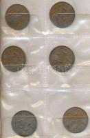 Nagy-Britannia 44db vegyes fémpénz, közte egy darab ír, kis éremtartó albumba rendezve T:2,2-,3
Gre...