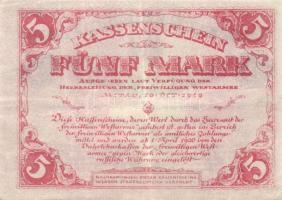 Orosz Polgárháború/ Északnyugat Oroszország/ Önálló Nyugati Hadsereg Avalov-Bermondt ezredes parancsnoksága alatt 1919. 5M T:II