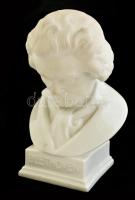 Herendi fehér mázas Beethoven mellszobor, jelzett, hibátlan, m: 20 cm. / Herendi porcelain bust of Beethoven
