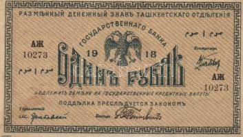 Orosz Polgárháború/ Orosz Közép Ázsia/Turkisztán 1918. 1R T:II