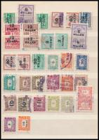 Számlailleték bélyegek közepes berakólapon