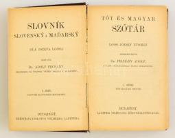 Tót és magyar szótár. Slovník Slovensky a Madarsky. I. rész. Tót-magyar szótár. Loos József nyomán. ...