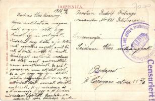 Béska, Beska; Bahnhof, Gasthof zur Bahn / Vasútállomás, gőzmozdony, vasúti vendéglő. W. L. Bp. 4263-...