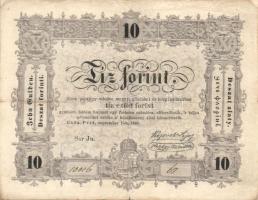 1848. 10Ft "Kossuth bankó" T:II/III