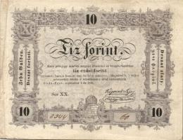 1848. 10Ft "Kossuth bankó" T:II/III