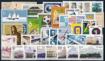 57 diff stamps + 3 diff blocks, issues of the entire year, 57 klf bélyeg + 3 klf blokk, csaknem a teljes évfolyam kiadásai
