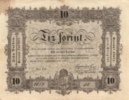 1848. 10Ft "Kossuth bankó" T:III/IV