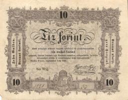 1848. 10Ft "Kossuth bankó" T:III/IV