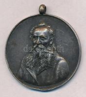 1914. "Magyar Ornithológusok Szövetsége Herman Ottó 1835-1914 / Dísztag" ezüstözött Br kit...