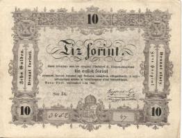 1848. 10Ft "Kossuth bankó" T:II/II-