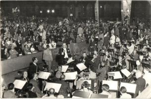 1938 Rogaska Slatina, Rohitsch-Sauerbrunn; concert hall with music band. photo