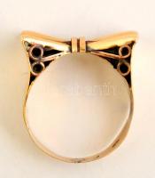 Arany (Au) 14K gyűrű, jelzett, méret: 52 nettó: 3 g