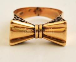 Arany (Au) 14K gyűrű, jelzett, méret: 52 nettó: 3 g