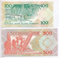 Vanuatu 1982. 100V + 1993. 500V T:I,III
Vanuatu 1982. 100 Vatu + 1993. 500 Vatu C:UNC,F