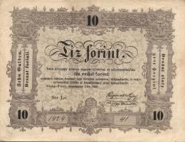 1848. 10Ft "Kossuth bankó" T:II/II-