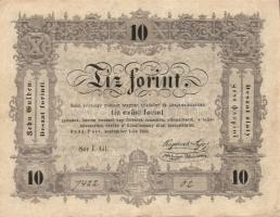 1848. 10Ft "Kossuth bankó" T:II/II-