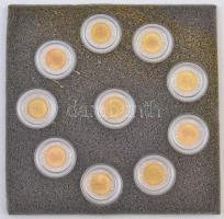 Egyiptom 2008-2010. 1Ł (10xklf) "A fáraók kincsei" multicolor, eredeti díszdobozban, tájék...