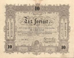 1848. 10Ft "Kossuth bankó" T:II/II-
