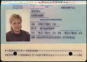 1989 Magyar útlevél török, spanyol, izraeli bejegyzésekkel