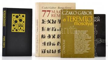 Czakó Gábor: A Teremtő mosolya; Sorrendben; + ; 77 magyar rémmese. Kötetenként változó kötésben és állapotban.