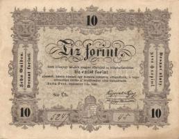1848. 10Ft "Kossuth bankó" T:II/II-