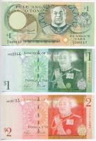 Tonga 1995. 1D + 2002. 1D + 2D T:I,I- Tonga 1995. 1 Dollar + 2002. 1 Dollar + 2 Dollars C:UNC,AU
