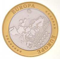 ~2002. "Emlékérem az euróövezet országainak közös valutájáról - Vatikán" aranyozott, ezüst...