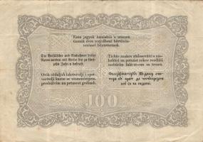 1848. 100Ft "Kossuth bankó" T:II-