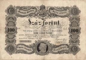 1848. 100Ft "Kossuth bankó" T:restaurált