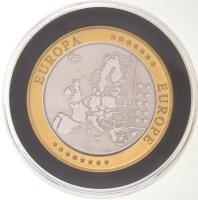 ~2002. "Emlékérem az euróövezet országainak közös valutájáról - Monaco" aranyozott, ezüstö...