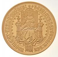 Nagy-Britannia DN III. Edvárd aranyérméjének replikája, aranyozott fém emlékérem (40mm) T:PP