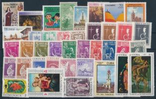 1967-1990 20 klf önálló érték + 6 klf sor, 1967-1990 20 diff stamps + 6 diff sets