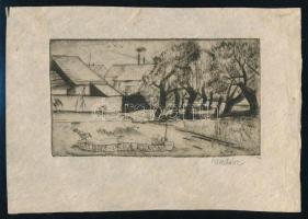 Vadász Endre (1901-1944): 4 db ex libris, rézkarc, papír, jelzettek, 3,5×4 és 14,5×18 cm között