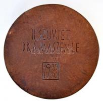1980. "II. Szovjet Drámaszemle 1979-1980" Br emlékplakett (96mm) T:2