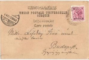 1899 Constantinople, Istanbul; Cour de la Mosquée de Sultan Bayazid / Courtyard of Sultan Bayazid Mo...