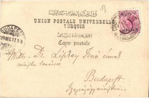 1899 Constantinople, Istanbul; Bain Turc / Turkish bath, spa interior (EK)