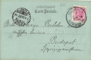 1899 Izmir, Smyrne; Caravane de chameaux / camel caravan. A. Virabian (EK)